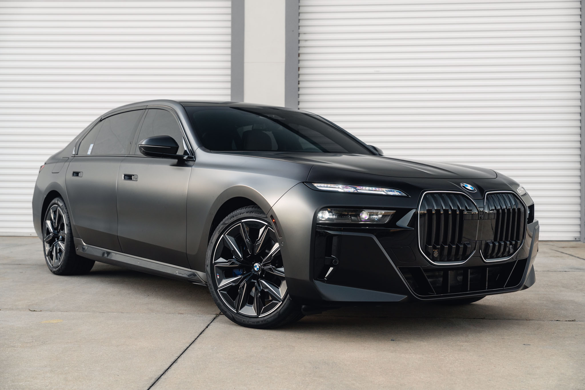 Stage 4 Build: 2025 BMW 740i – Satin Black Wrap with Door Jambs